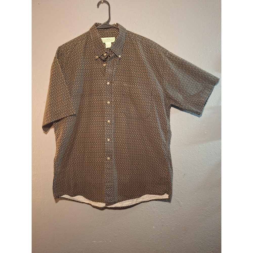 Black and brown button down